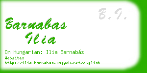 barnabas ilia business card